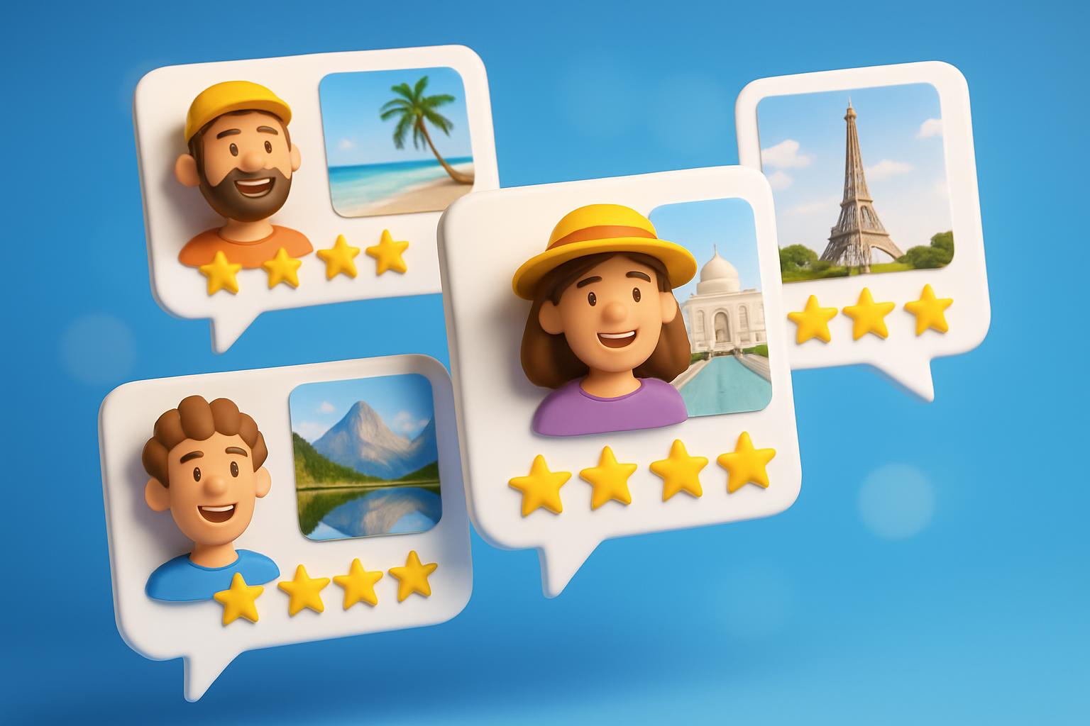 3D Customer Reviews Background