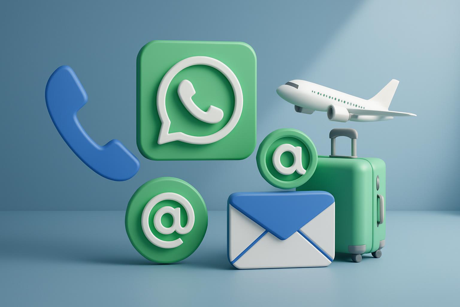 3D Contact Communication Background